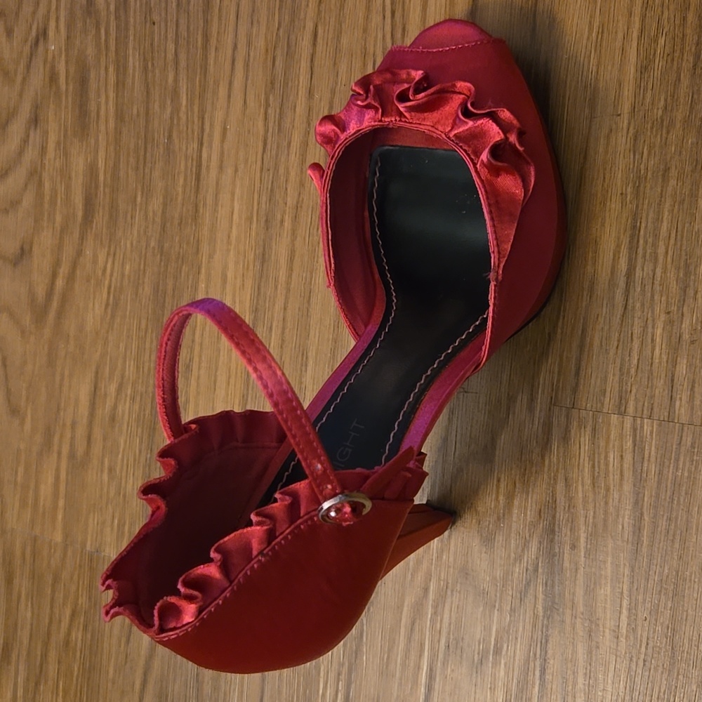 Pink Peep Toe Heels - Picture 10 of 16